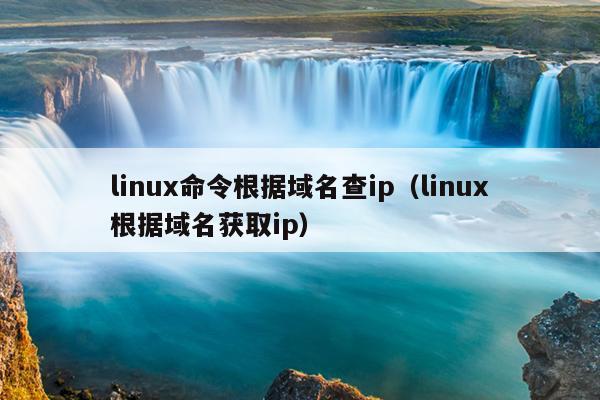 linux命令根据域名查ip（linux根据域名获取ip）